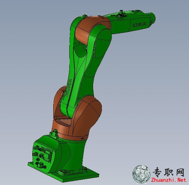 kuka六自由度机械臂3D模型