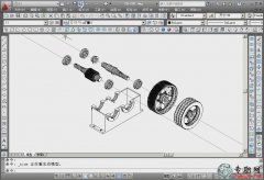 减速器模型分解图的绘制及dwg文件 _CAD机械制图视频教程下载
