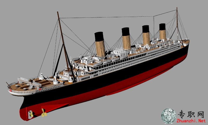 泰坦尼克号3d建模模型_rhinoceros设计_igs/step/sat格式源文件图纸