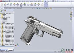 Colt45ǹ3Dģ_SolidWorks_SLDPRT/SLDASMԴļ