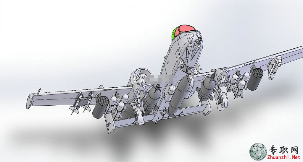 SolidWorks A10攻击机3D模型