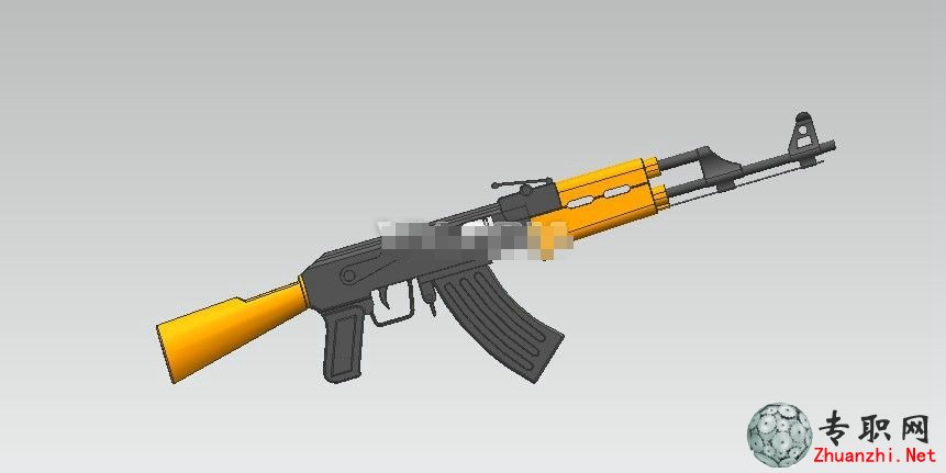 UG AK47三维模型