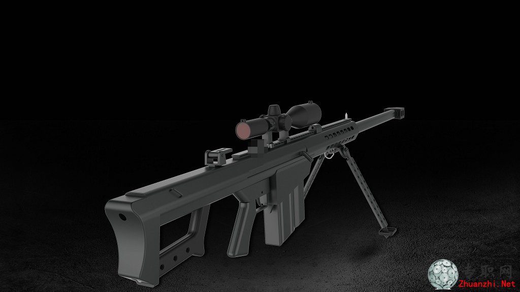 SolidWorks巴雷特M82A1狙击步枪3D模型