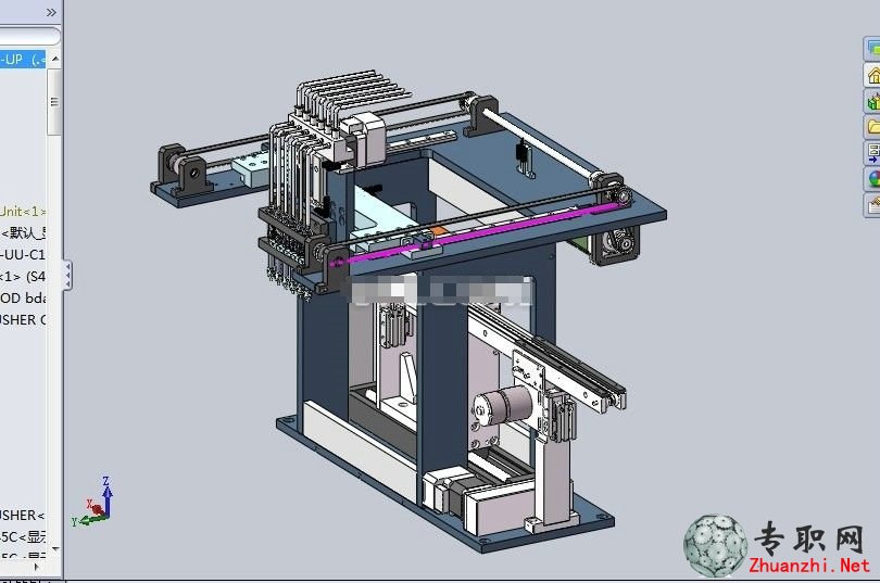 SolidWorks电子设备搬运机构3D模型
