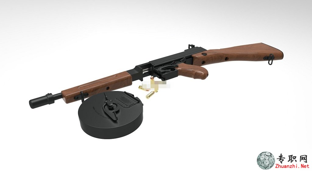 SolidWorks Thompson冲锋枪3D模型