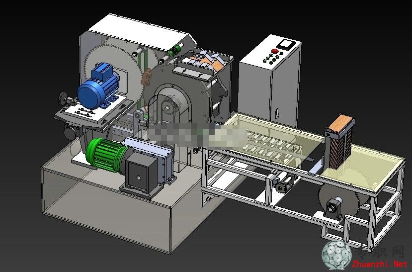 SolidWorks自动木材切割成型设备3D模型