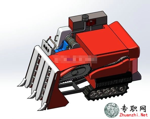 SolidWorks 久保田收割机3D模型