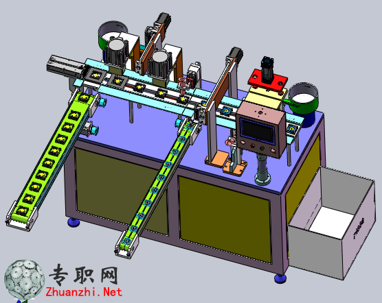 桌面式CPU散热风扇组装机3D模型