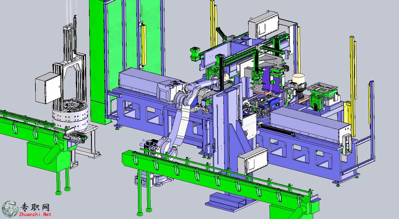非标自动化电机转换器组装机3D模型