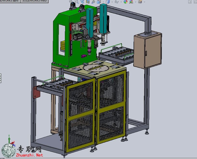 非标自动化六角螺母拧紧机3D模型