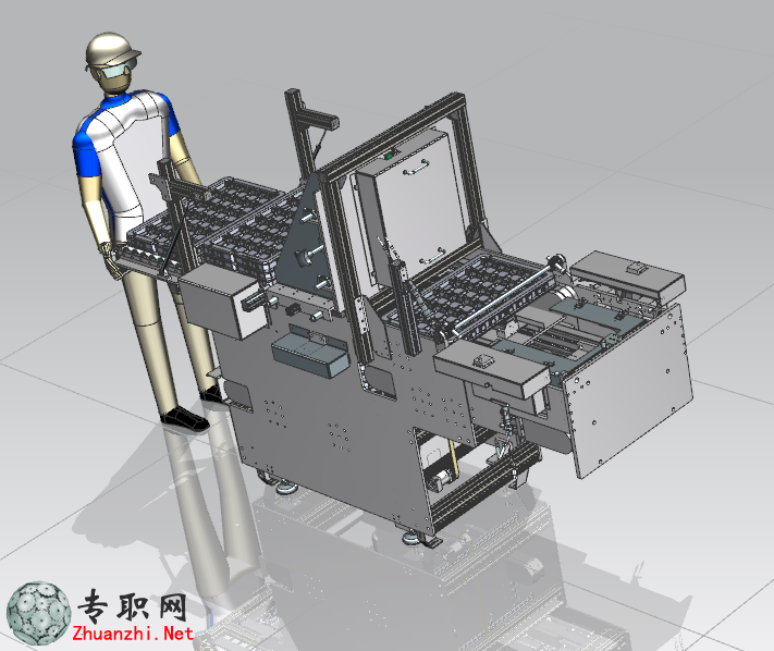 料盒/托盘堆垛机3D模型
