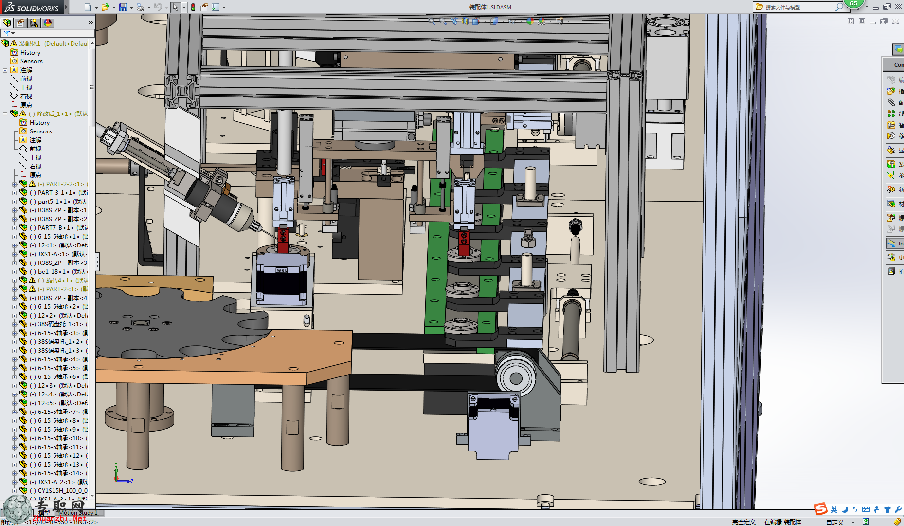 详细编码器自动化组装设备3D模型