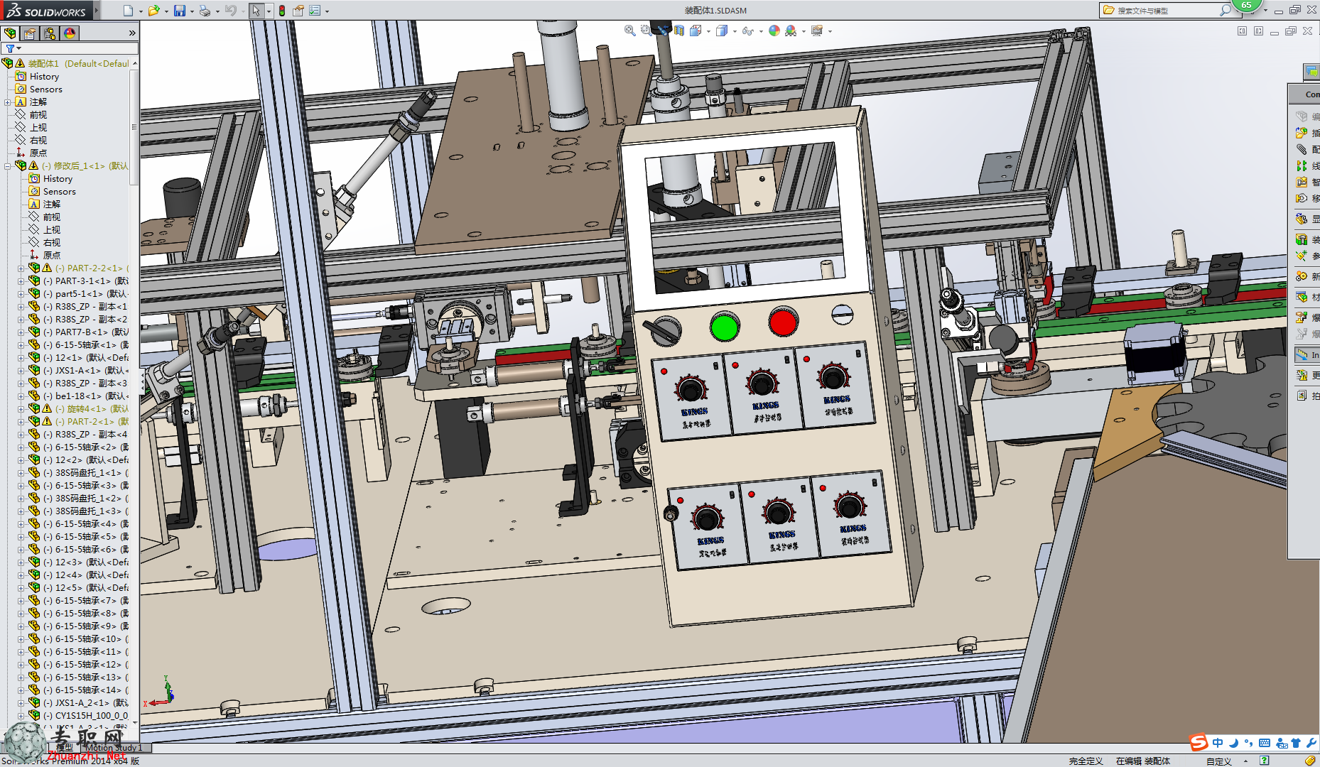 详细编码器自动化组装设备3D模型