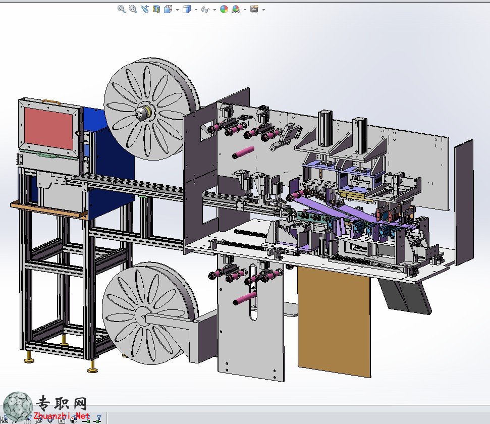 自动化电池包装机设备3D模型