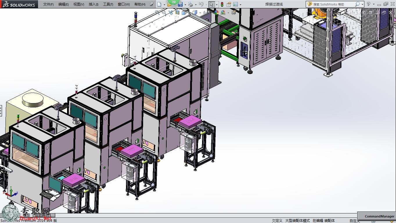 电池焊接线3D模型