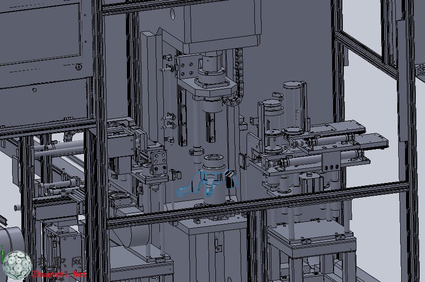 2CNǰתѹװ,ѹߺк߲Զ豸3Dģ_SolidWorks_SLDPRT/SLDASM/STEP