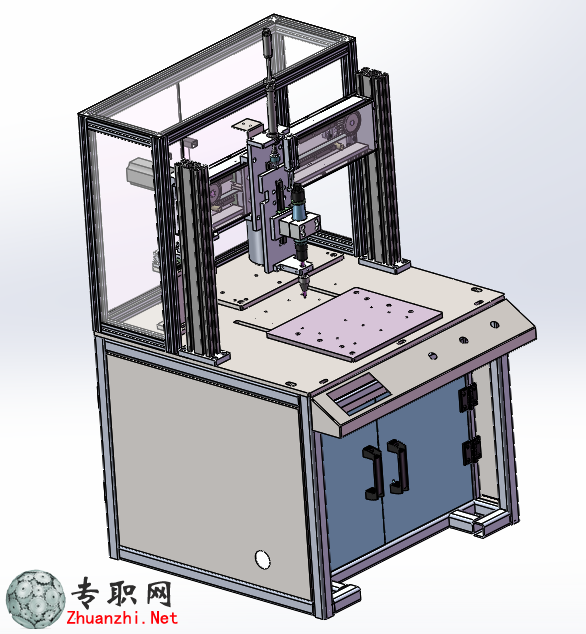 三轴自动锁螺丝机3D模型
