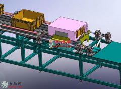 步进送料输送机 定位机构3D模型_SolidWorks设计_STEP/SLDPRT/SLDASM文件下载