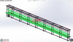 双边工作台流水线15米3D模型_SolidWorks设计_Sldprt/Sldasm文件下载