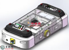 非标潜伏式AGV智能牵引车图纸3D模型_SolidWorks设计_stp/Sldprt/Sldasm下载