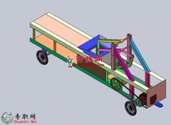 稻草压缩打包机（包含模拟动画）3D模型图纸_SolidWorks设计_Sldprt/Sldasm文件下载