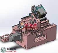 斜床身数控机床3D模型_SolidWorks设计_Sldprt/Sldasm文件下载