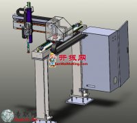 四轴直交机械手3D模型_SolidWorks设计_Sldprt/Sldasm/stp文件下载