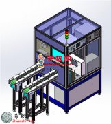 自动打标检测机台3D模型图纸_SolidWorks设计_step(stp)文件下载